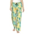 thumbnail image 2 of Kdxio Women's Comfy Stretch Pineapples1Print Drawstring Pajama Pants-Small, 2 of 9