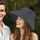 thumbnail image 4 of Sombrero Con Visera Para Mujer, Ala Ancha, Plegable, Enrollable, Para Playa, Sombrero De Paja Para El Sol Yuarrent AP007244-01, 4 of 6
