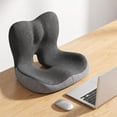 thumbnail image 1 of Voxware Memory Foam Seat Back Cushion Backrest Breathable Sitting Ergonomic Cushion for Butt Support Dining Chairs Car Drivers Office Dark Gray Light Gray, 1 of 8