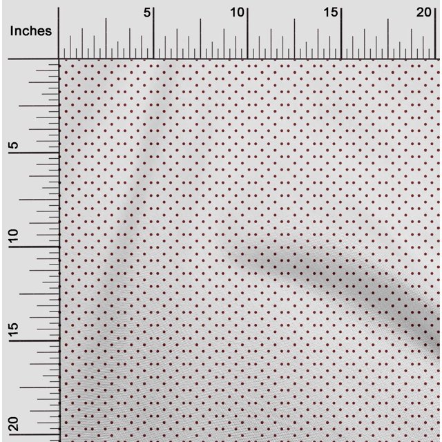 oneOone Georgette Viscose Fabric Polka Dots Printed Craft Fabric BTY 42 Inch Wide