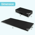 thumbnail image 3 of Gymax 8' x 4' x 2'' Folding Gymnastics Mat Tumbling Exercise PU Leather Cover for Yoga, 3 of 9
