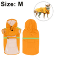 thumbnail image 2 of Chaqueta impermeable tipo poncho para perros, impermeable para perros y gatos, con capucha y banda reflectante., 2 of 5