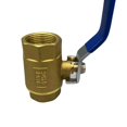 thumbnail image 3 of 2 PCS Full Port Forged Brass Ball Valve, Shut Off Switch for Water and Oil, 3 of 9