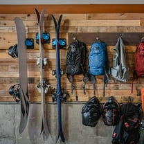 Ultimate Wall Storage Rack for Skis and Snowboards | Damage-Free Storage | Fits Any Gear | (Carbon, 1)