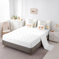 thumbnail image 3 of YST 7-Piece Mid Century Abstract Moon Comforter Set, Twin, White Aesthetic Bedding, 3 of 4