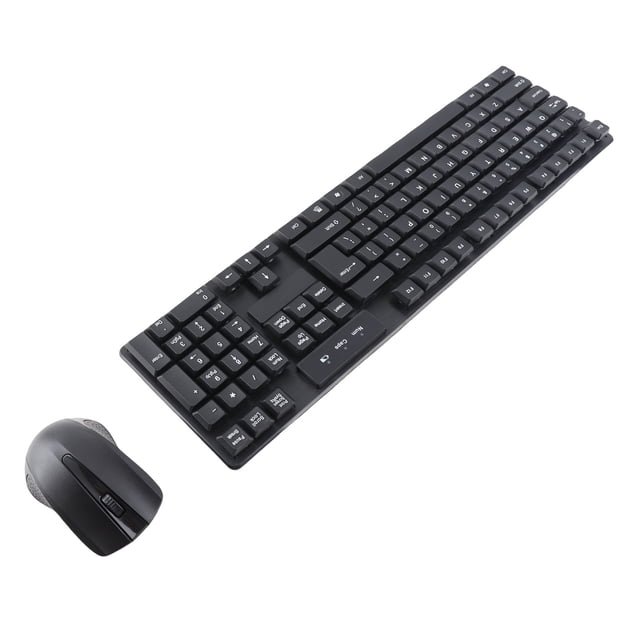 Ratón Keybdard Inalámbrico De 2,4G, Teclas Resistentes A La Decoloración, Ratón Keybdard Inalámbrico Para Juegos, Diseño Simple De 1600dpi Para Escritorio De Oficina