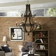 thumbnail image 2 of Modern Contemporary Urban Design Industrial Living Room Kitchen Chandelier Ceiling Light, Brown, Metal, 2 of 4