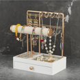 thumbnail image 3 of Multi-Functional Jewelry Stand, Necklace, Bracelet, Earring, and Chain Organizer Holder for Home (White), 3 of 7