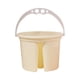thumbnail image 5 of Cubos de Lavado de Pinceles, Suministros de Arte, Lavadora de Pinceles, Taza de Agua Portátil, 4 Rejillas con Soporte para Bolígrafo, Barril de Agua Amarillo, 5 of 8