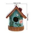 thumbnail image 2 of FUTUREORYY Para Jardín Con Casita De Pájaro De Resina Para Exterior Y Colgante, 2 of 7