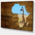 thumbnail image 2 of Africa Wildlife Map Design - Abstract Canvas Artwork, 2 of 3