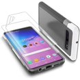 thumbnail image 1 of HAHDAXIA Galaxy S10 Case, Galaxy S10 Case with 2 Pack HD Soft Screen Protector, Contrasting Colors Ultra Slim One-Piece Anti-Slip Rugged Soft TPU Bumper Shockproof Case Cover for Galaxy S10 S, 1 of 7