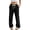 Black, variant on TEMOFON Wide Leg Sweatpants for Women Casual High Waisted Baggy Drawstring Workout Pants with Pockets Fashion Joggers Athletic Pants