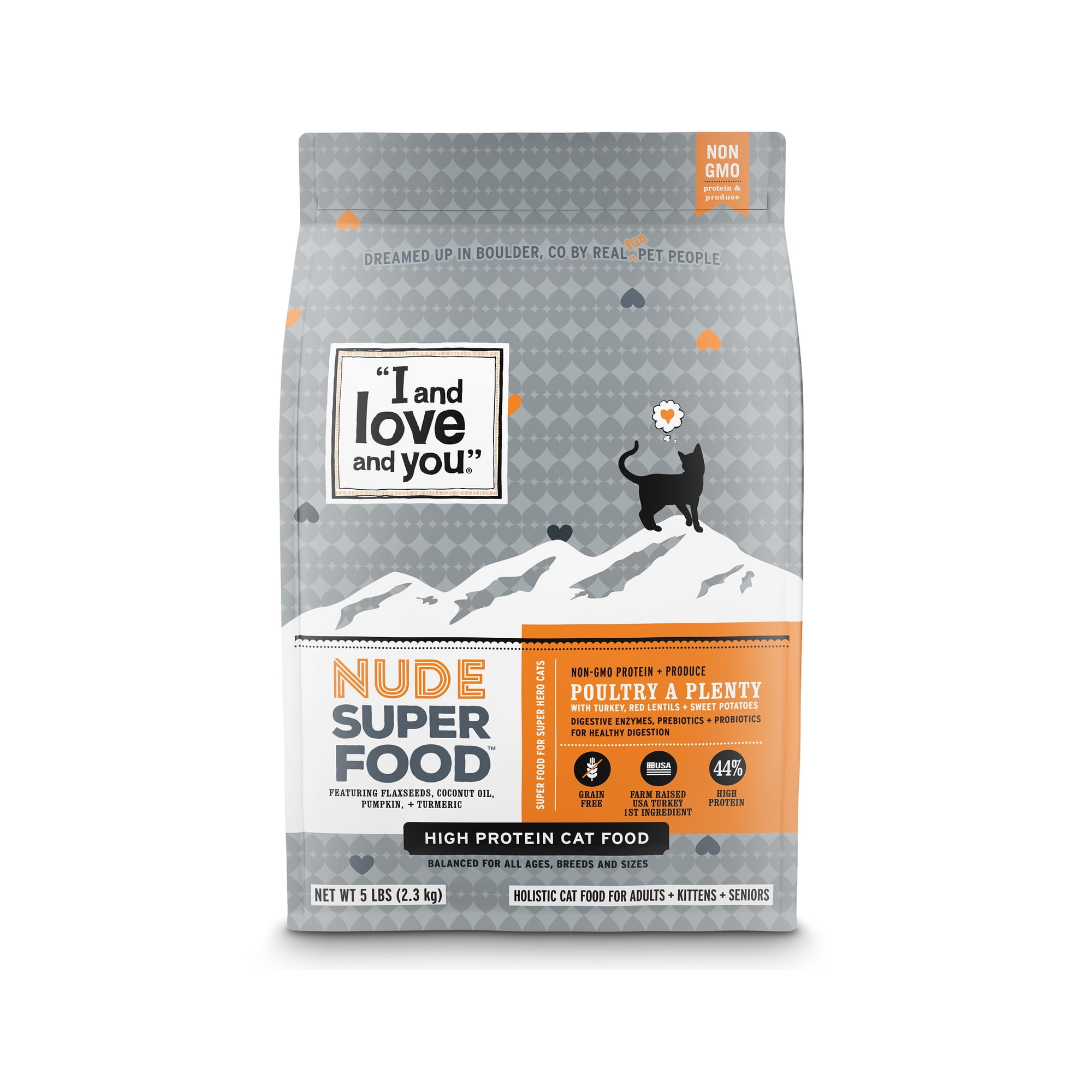 "I and love and you" Nude Food Poultry a Plenty Dry Cat Food, 5 lb