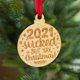 thumbnail image 5 of Navidad De Madera 2021, Colgante Epidémico, Adorno Colgante Para Árbol De Navidad, Decoración Eigraketly HA044223-04, 5 of 6