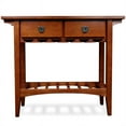 thumbnail image 1 of Leick Furniture Table à Vin en Bois avec Tiroirs de Rangement en Chêne Roux, 1 of 5