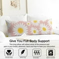 thumbnail image 3 of Floral Body Pillow Cover – Soft & Breathable, Hidden Zipper, 20"x54", Vintage Wildflower & Botanical Print with Butterflies & Bees – Gift for Side Sleepers, Pregnancy, Farmhouse Decor, 3 of 7