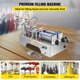 thumbnail image 2 of VEVOR Pneumatic Liquid Filling Machine 50-500ml, Liquid Filler Machine Double Heads, Bottle Filler Horizontal Automatic Stainless Steel Structure for Oil Water etc., 2 of 9