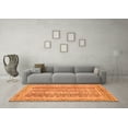 thumbnail image 3 of Ahgly Company Indoor Square Abstract Orange Modern Area Rugs, 8' Square, 3 of 4
