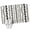 Black, White, Gray, variant on Bathroom Runner Rug, Brown Botanical Absorbent Non Slip Washable Rug, Summer Botanical Leaf Vertical Stripes Low Profile Long Kitchen Rugs for Bedside, Hallway, Laundry, 16x47 In