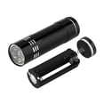 thumbnail image 1 of Mini 9 LED Purple Light Currency Checking Flashlight Outdoor Camping Hiking Handheld Torch Light Lamp, 1 of 7