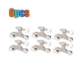 thumbnail image 2 of piezas de pasador de bisagra de color níquel, tope de puerta ajustable, bisagra resistente con parachoques de goma para reducir el níquel D, níquel, 2 of 5