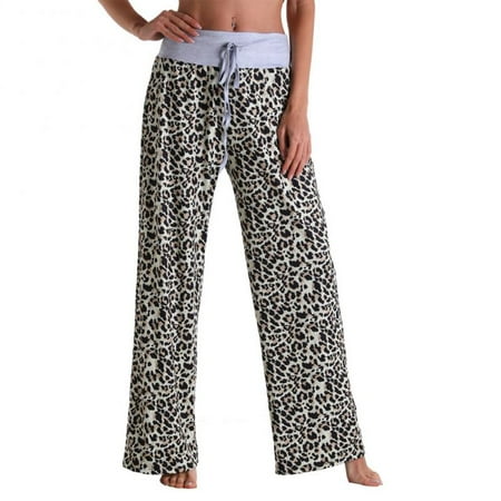

Women s Comfy Casual Pajama Pants Floral Print Drawstring Lounge Pants Wide Leg