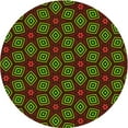 thumbnail image 1 of Ahgly Company Tapis d'Intérieur Lavable en Machine Carré Rouge Nuit, 3 Pieds Carré, 1 of 7