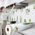 thumbnail image 4 of Kitchen Stove Oil-proof Sticker Waterproof High Temperature Resistant Wallpapers Kitchen Decoration Self Adhesive Contact Paper, 4 of 5
