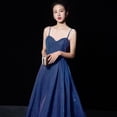 thumbnail image 2 of Evening Dress  Women's Halter Bling Party Wedding Banquet Long Dress  Elegant Prom Formal Gown, 2 of 5
