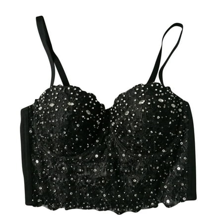 Womens Bra and Panty Sets Convertible Bra Feature V-Neck Demi & Balconette Bra Style W-1203 Hook and Eye Closure Tshirt Bra Black M