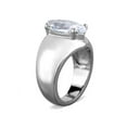 thumbnail image 4 of 3.44 Ct Marquise Solitaire Cubic Zirconia Stainless Steel Engagement Ring Size 9, 4 of 5
