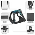 thumbnail image 6 of Haiem Airplane Shark Pattern No-Pull Dog Harness Reflective Front Clip Vest with Handle,Step-in Air Dog Harness,Adjustable 2 Metal Rings 4 Buckles-Medium, 6 of 6