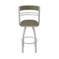 thumbnail image 5 of 860 Hunter 25" Swivel Counter Stool with Anodized Nickel Finish and Graph Cork Seat and Back, 5 of 5