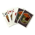 thumbnail image 1 of Wrangell, Alaska, Bigfoot is My Spirit Animal, Contour, Lantern Press, Premium Playing Cards, 52 Card Deck with Jokers, USA Made, 1 of 5