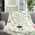 thumbnail image 2 of 2025 Graduation Blankets, Graduation Blankets Class of 2025, 2025 Graduation Decorations, Graduation Gifts for Women Daughter, Senior Night Gifts, Throw Blankets for Couch Bed Living Room 50x60, 2 of 4