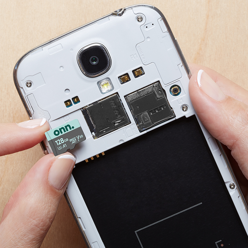 onn. 128GB Class 10 U3 V30 MicroSDXC Flash Memory Card - image 4 of 6