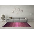 thumbnail image 3 of Ahgly Company Indoor Square Abstract Pink Contemporary Area Rugs, 3' Square, 3 of 4