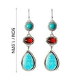 thumbnail image 3 of Boucles d'Oreilles Turquoise Clous en Acier Inoxydable Ensemble de Piercings en Titane pour Élégant et Moderne, 3 of 8