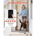thumbnail image 4 of KFFKFF Keyless Entry Door Lock, Touchpad Electronic Deadbolt with IC Card, Customizable User Codes, Keyed Entry, Auto Lock, Anti-Peeking Password,Matte Black, 4 of 9