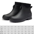 thumbnail image 2 of Botas de lluvia para hombre y mujer, botas de agua impermeables, botines antideslizantes, botas de lluvia con forro de piel, zapatos de trabajo para exteriores, 2 of 6