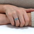 thumbnail image 5 of Silverly 925 Sterling Silver Rings - Oxidized Silver Celtic Knot Ring - Men's Rings - Simple Band Ring - Wedding Rings His and Hers - Promise Ring - Celtic Engagement Rings, 5 of 5