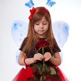 thumbnail image 3 of Varita y diadema de mariposa con alas de mariposa de hadas para niñas, vestido de princesa para niñas pequeñas, 3 of 5