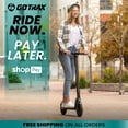 thumbnail image 2 of GOTRAX Rival Electric Scooter, 8.5" Pneumatic Tire, Max 20km Range and 25kph Speed, 250W Foldable Escooter for Adult, Black, 2 of 9