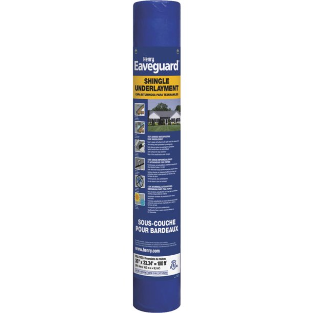 Eave guard HE740915 SelfAdhesive Shingle Underlayment, 3 ft W x 33.3