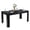 Black, variant on Costway 63" Dining Table Rectangular Modern Kitchen Table For 6 People Home Furniture Oak