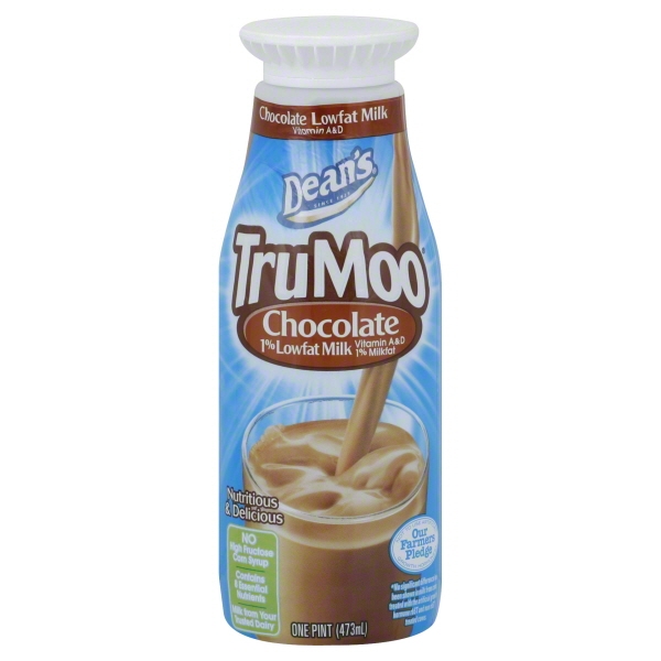 Dean's 1 LowFat Chocolate Milk, 1 Pint, 16 Fl. Oz.