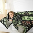 thumbnail image 4 of jejeloiu Green Moth Full Size Comforter Sets,Brown Fungus Moushroom Bedding Comforter Set,Rustic Plants Leaves Bedding Sets For Kids,Breathable Home Decor Reversible,3-Piece, 4 of 8