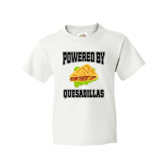 Inktastic Powered by Quesadillas Youth T-Shirt
