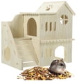 thumbnail image 4 of 1 Set of Guinea Pig Hideout House With Ramp Multi-chamber Small Animal Hut Rabbit Nest, 4 of 8